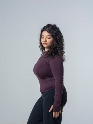 Compression Long Sleeve - Deep Umber
