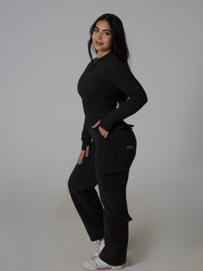 Contour Cargo Sweatpants - Midnight