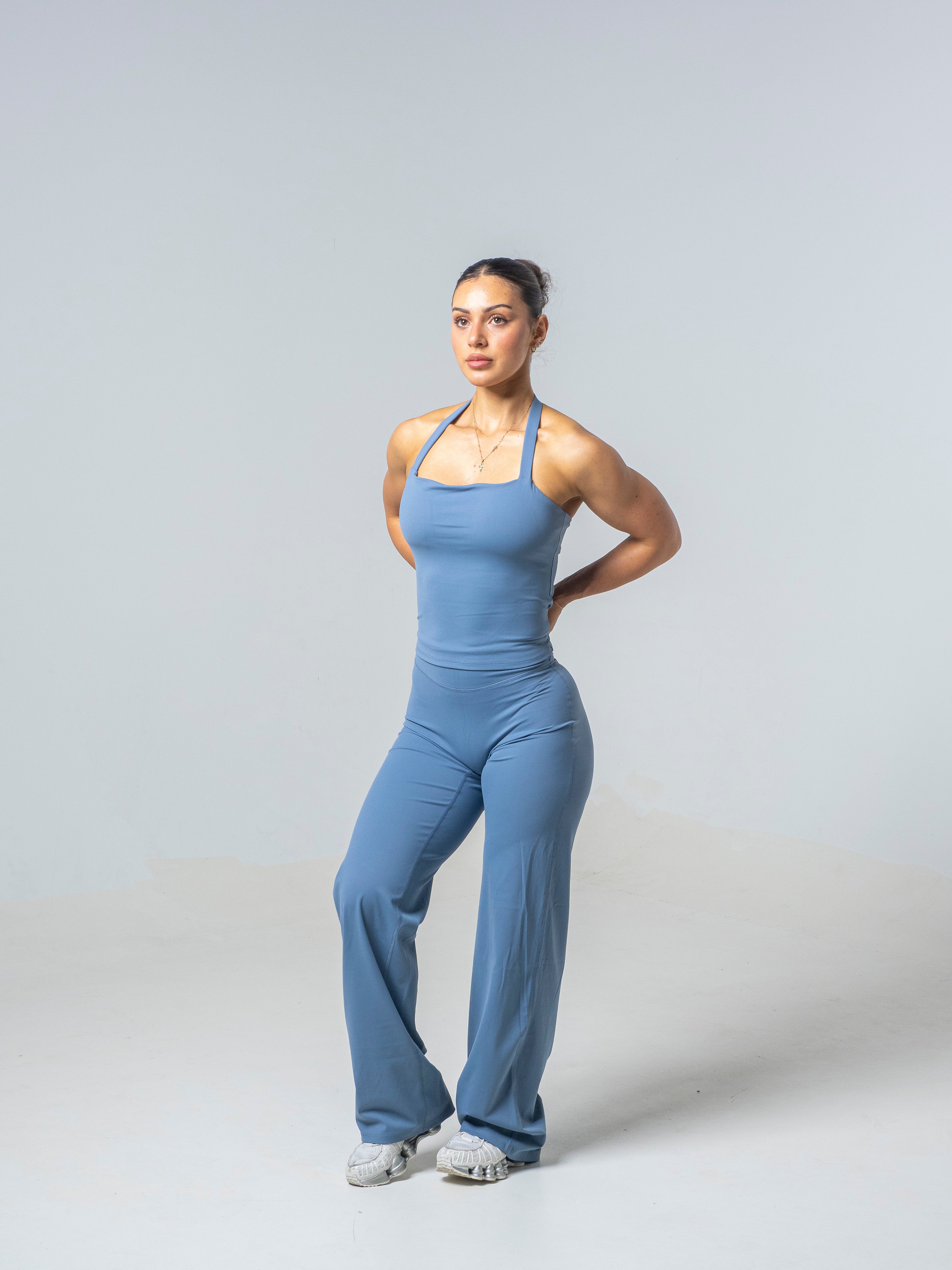 Seamless Straight Leg Leggings - Steel