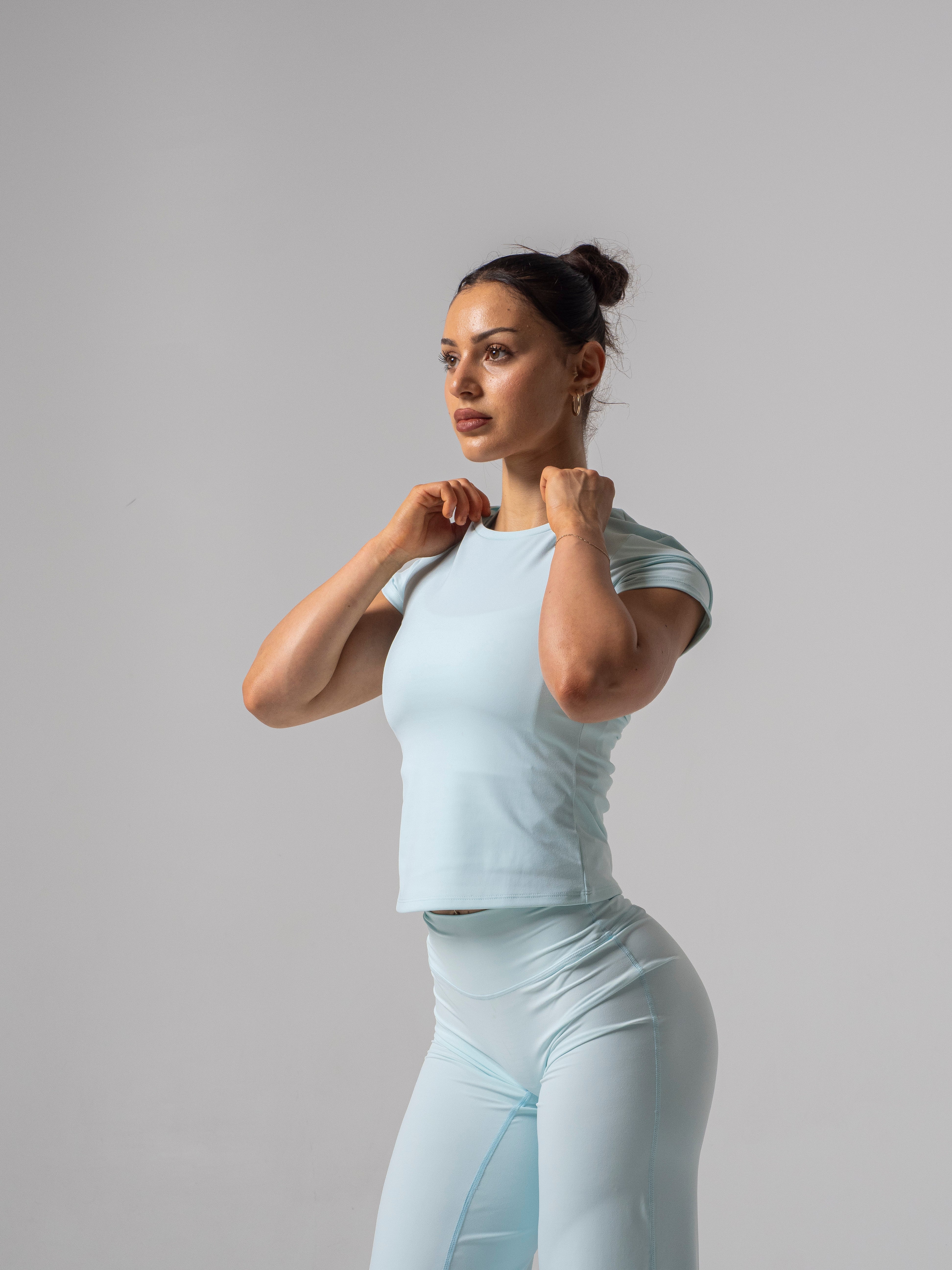 Seamless Half Sleeve Top - Glacier