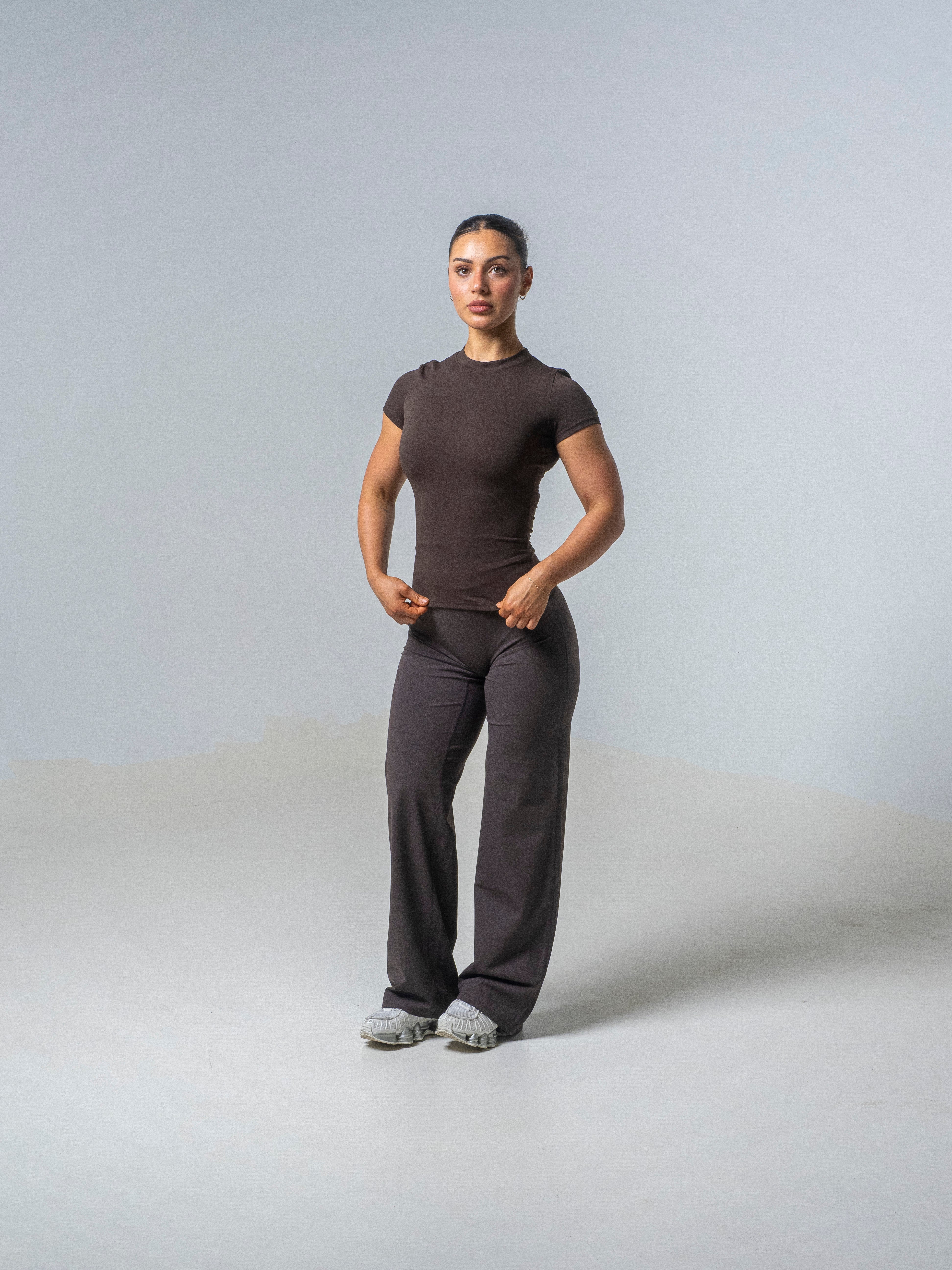 Seamless Straight Leg Leggings - Espresso