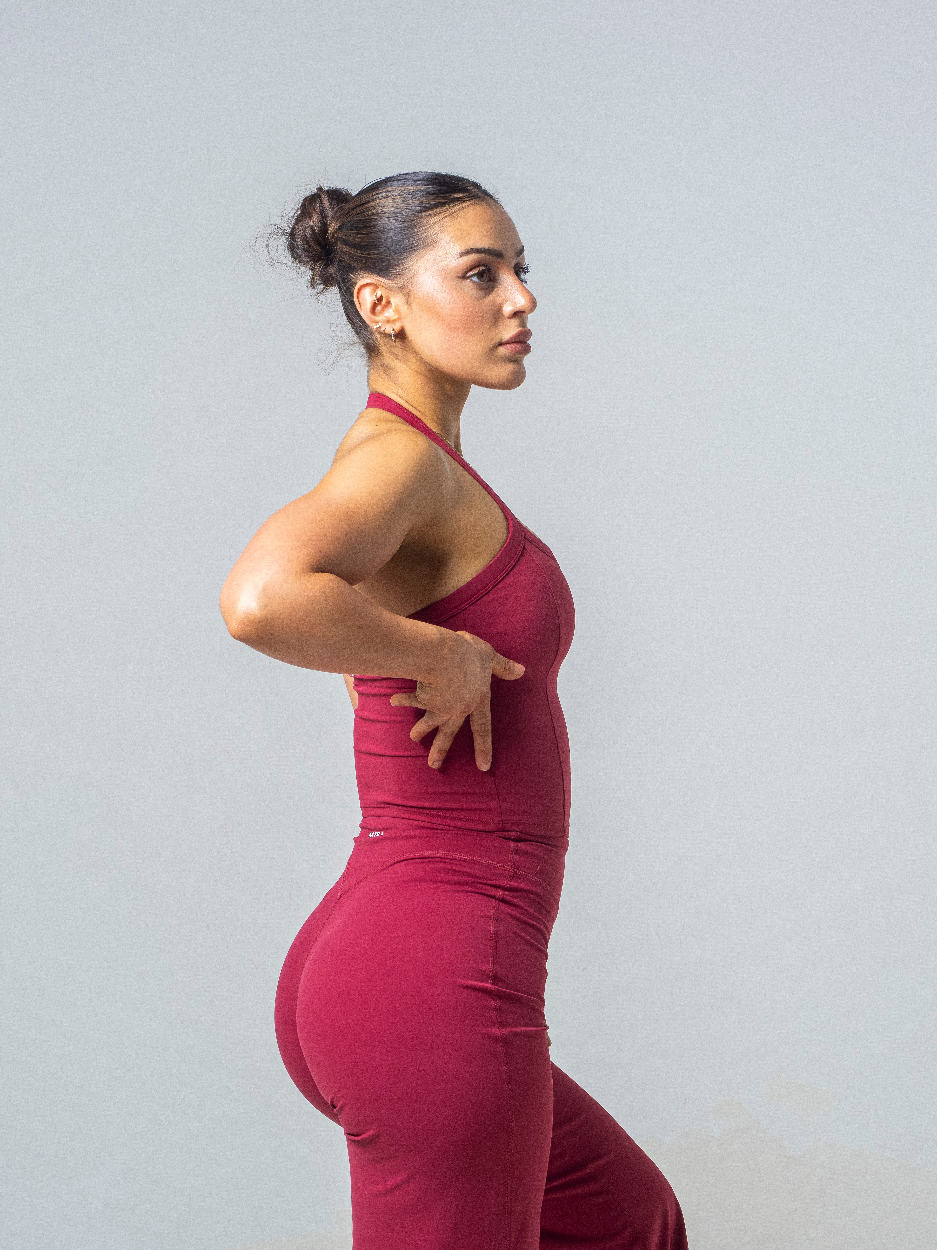 Seamless Halter Top - Cherry
