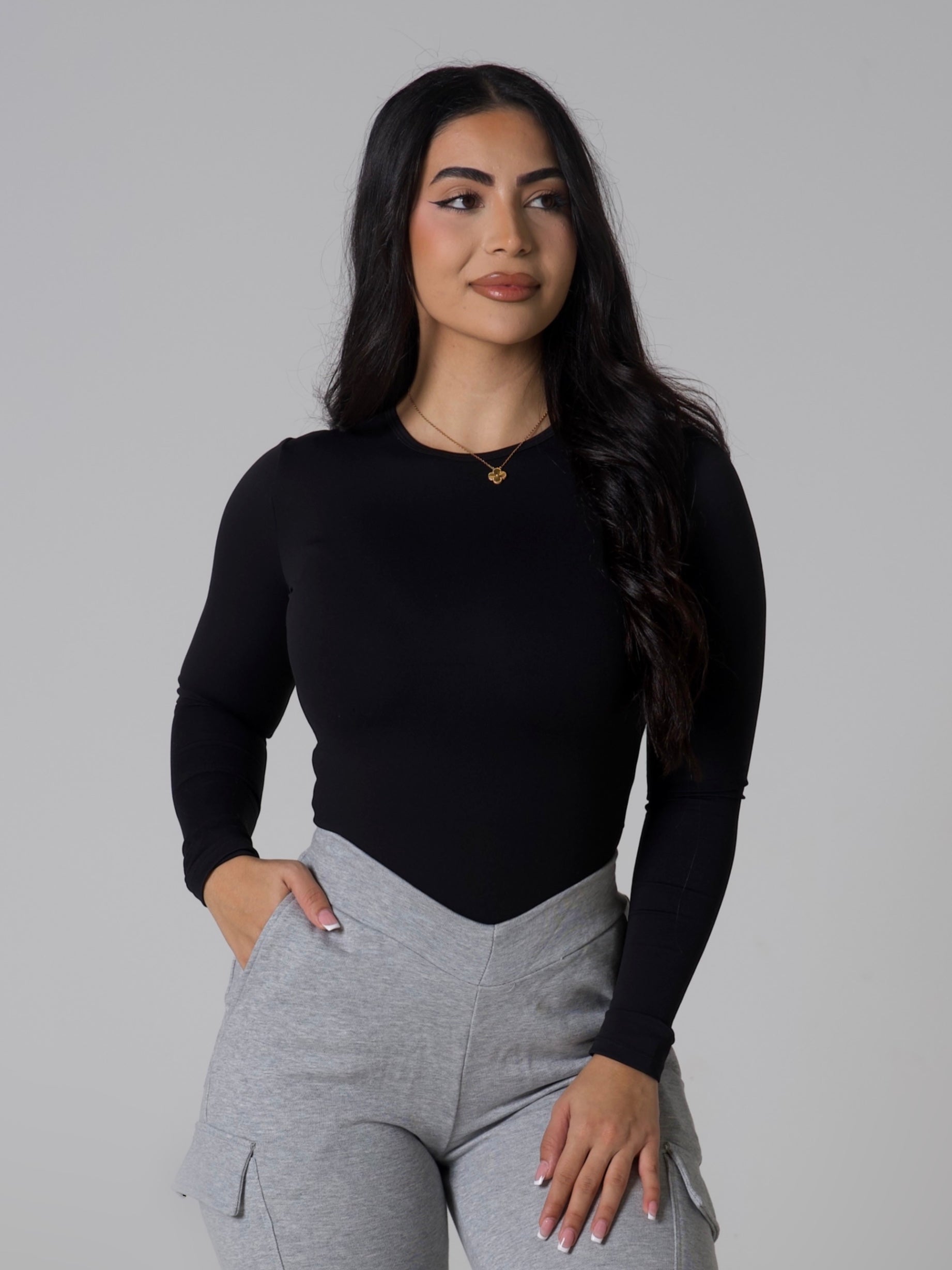Seamless Full Sleeve Top - Midnight