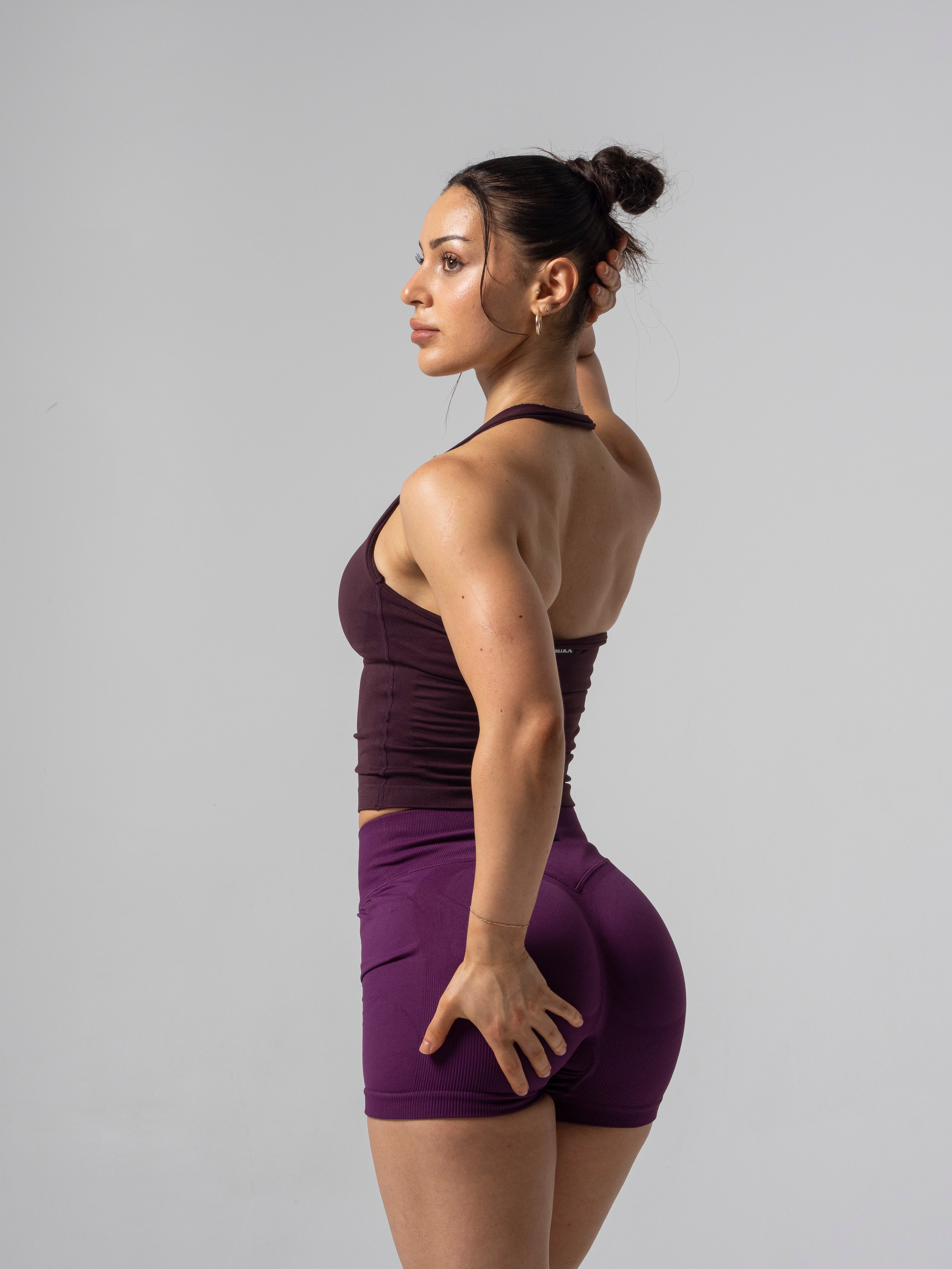 Accentuate Halter Tank - Umber