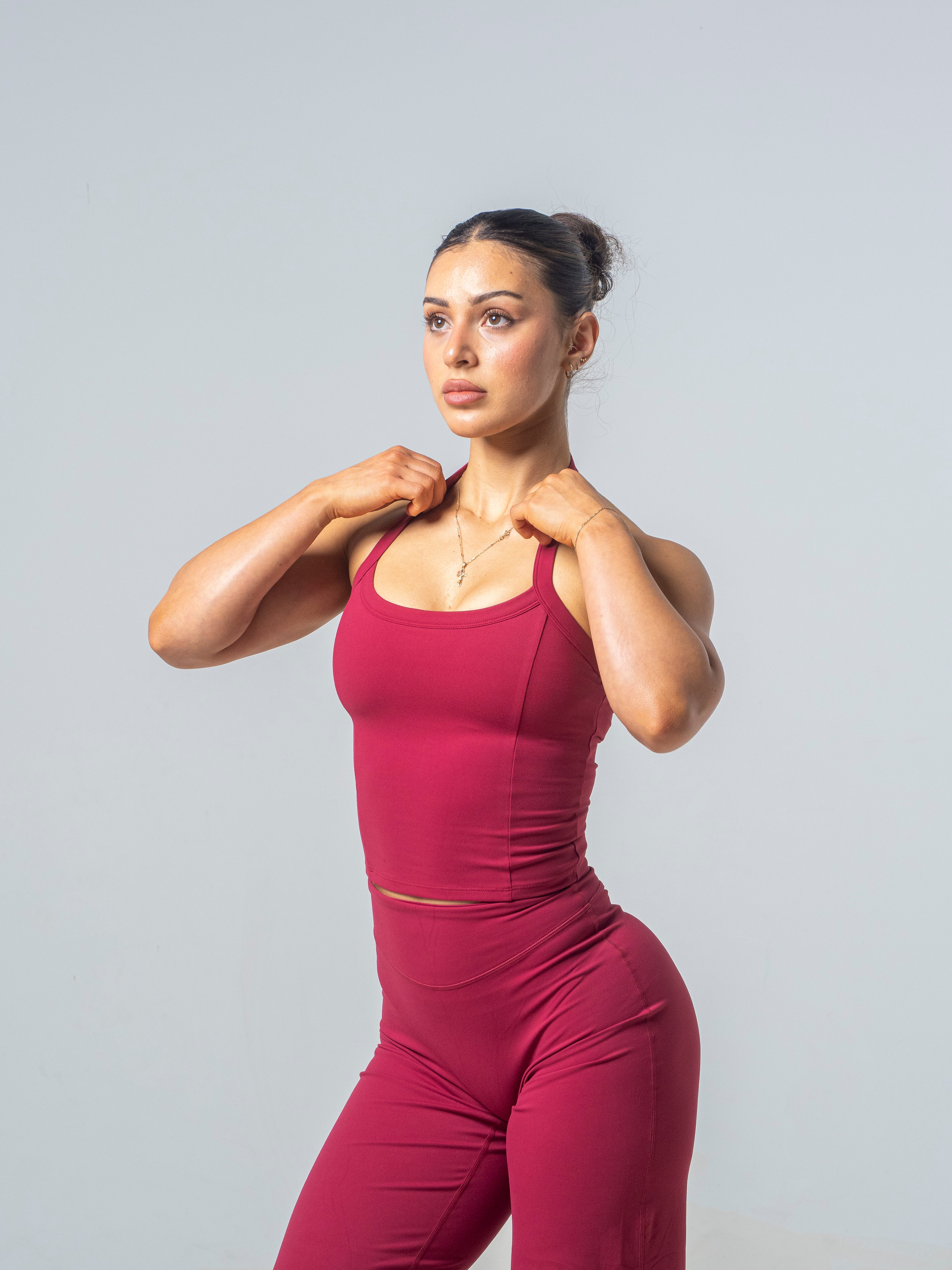 Seamless Straight Leg Leggings - Cherry