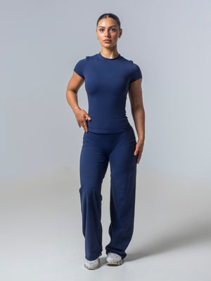 Seamless Half Sleeve Top - Deep Sea
