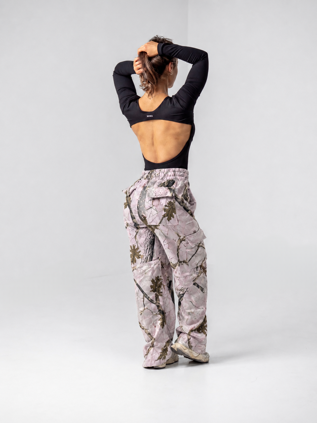 Contour Cargo Sweatpants - Pink Camo