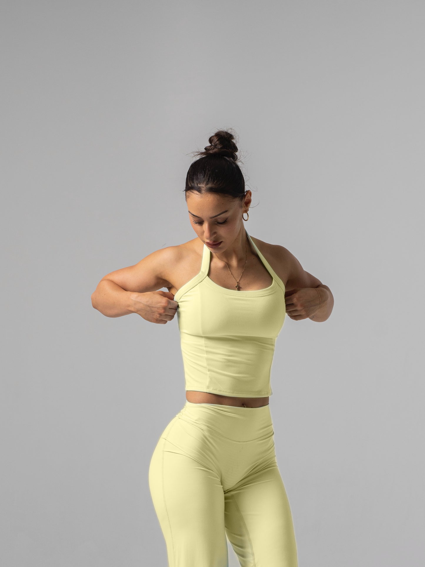 Seamless Halter Top - Lemon
