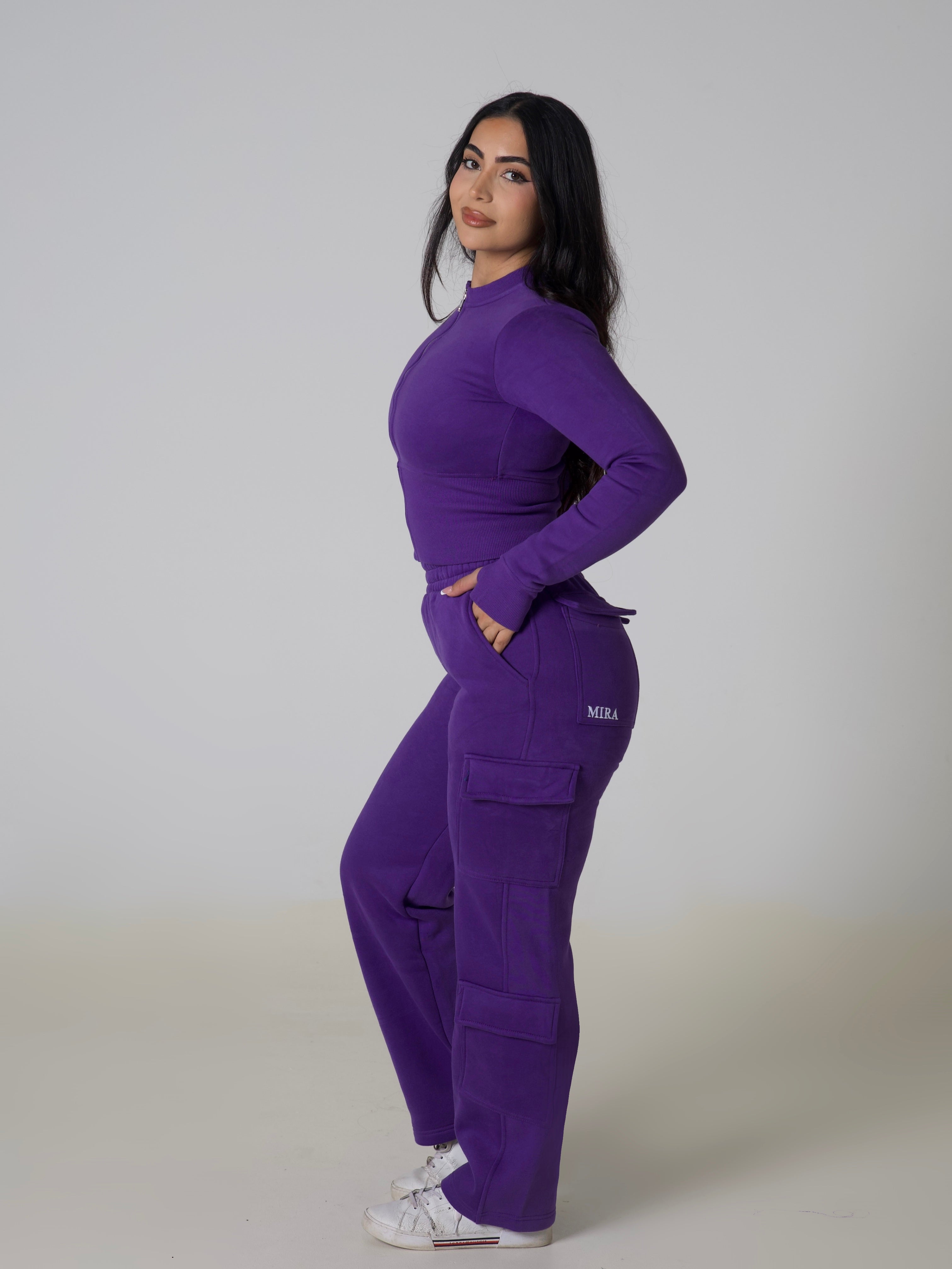 Contour Cargo Sweatpants - Indigo