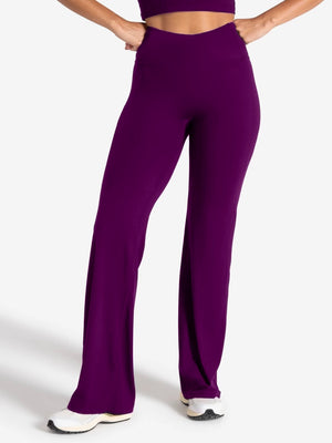 Seamless Straight Leg Leggings - Plum