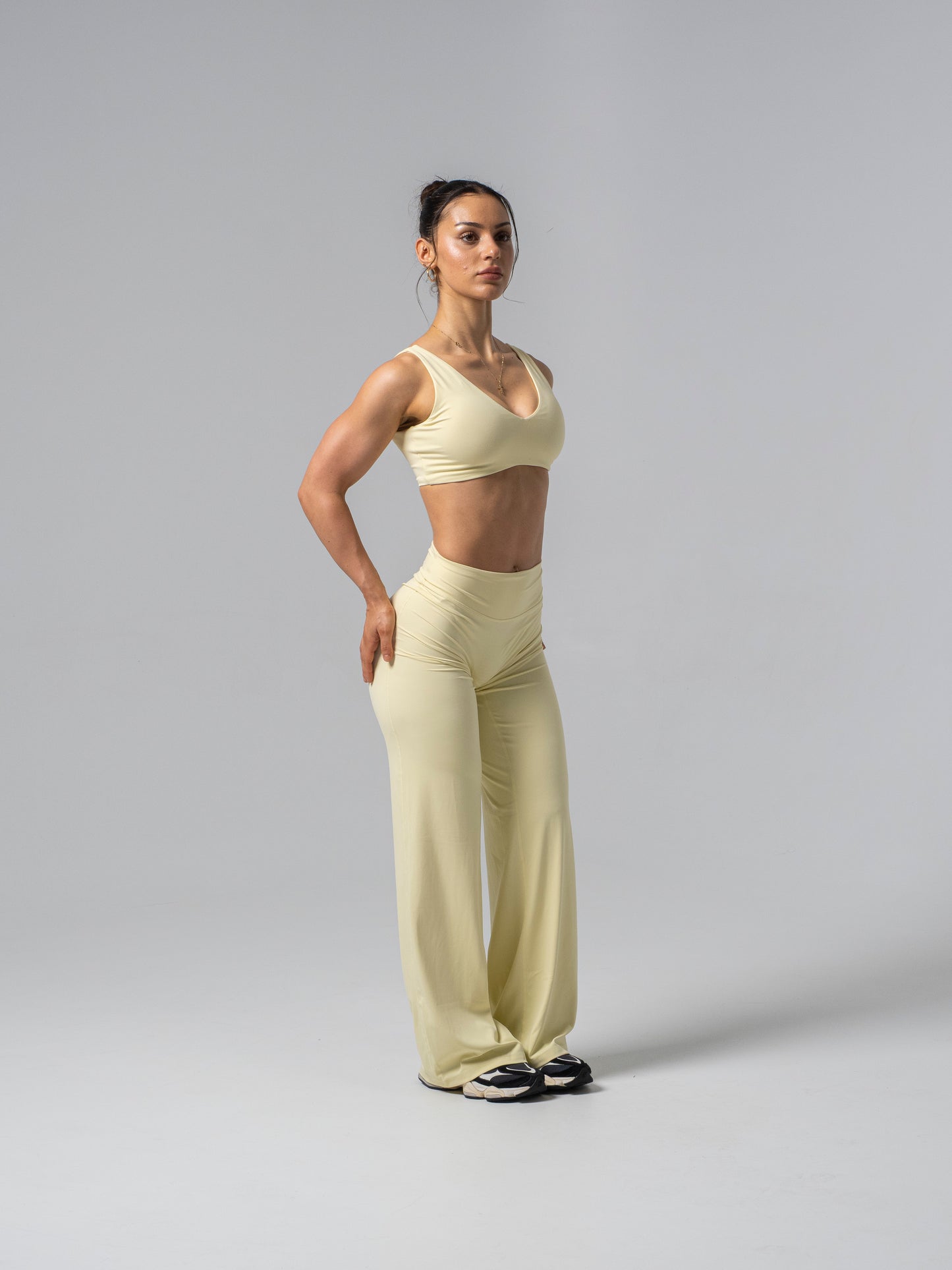 Seamless Straight Leg Leggings - Lemon