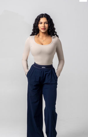 AURA Parachute Wide Legs - Navy