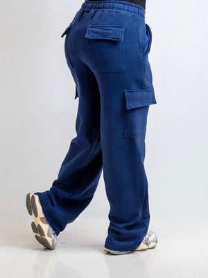 Contour Cargo Sweatpants - Navy