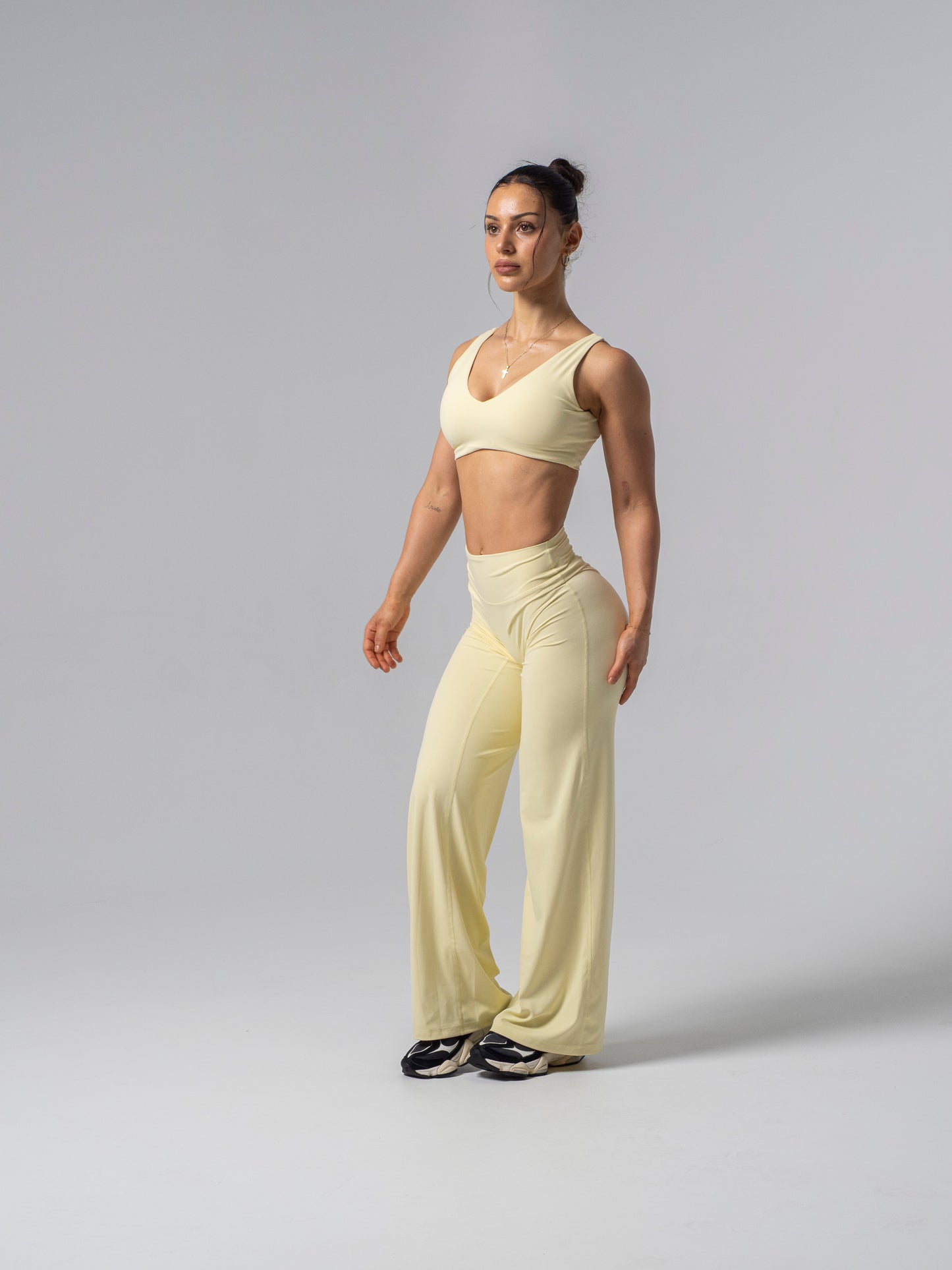 Seamless Straight Leg Leggings - Lemon